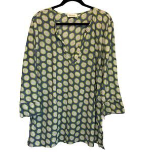 Bluthreads by Rockflowerpaper Printed Cotton Coverup - size XL